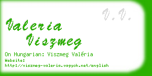 valeria viszmeg business card
